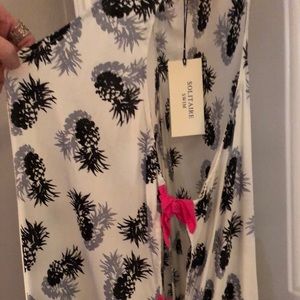 LAST CALL Solitaire swim coverup pineapples sNWT